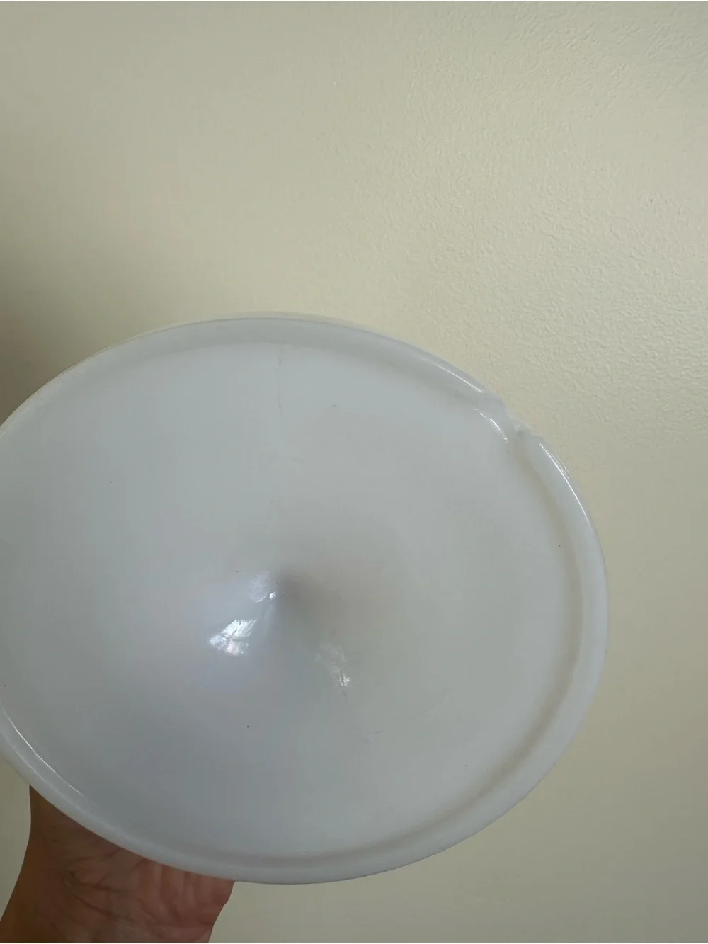 Vintage Milk Glass Diamond Quilted Lidded Trinket Dish